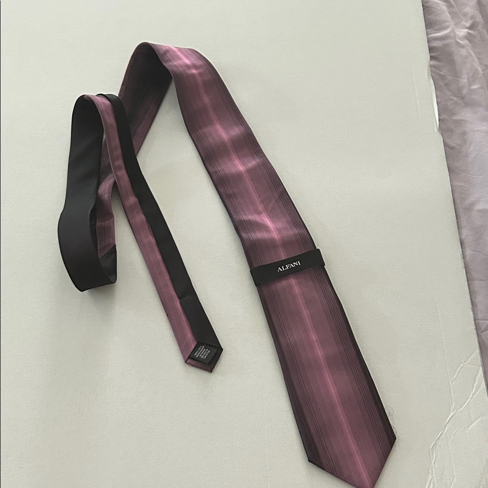 Alfani Men's Tie in Pink and Black